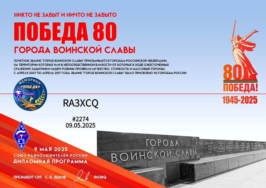 Победа-80 Города воинской славы ( Victory Day 80 Warrior glory cities )