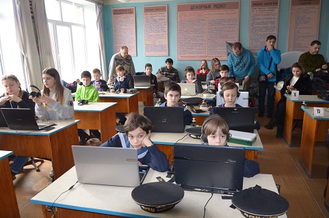 Speed telegraph competition room