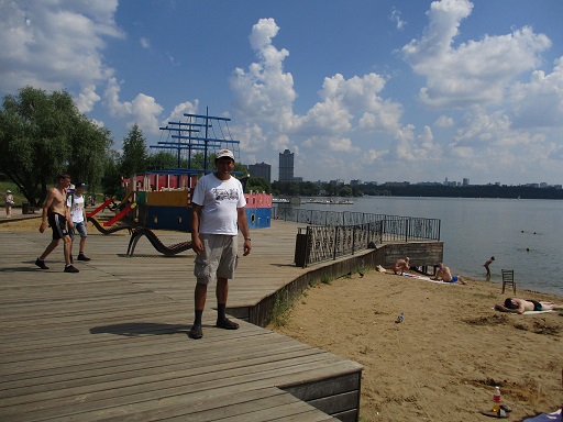 The Strogino beach