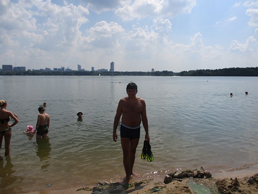 The Strogino beach