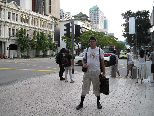 Bras Basah road and Victoria street crossroad