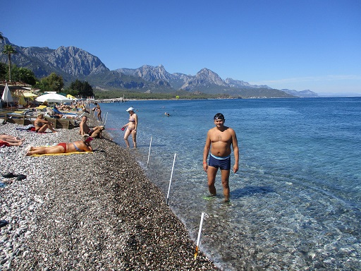 The beach